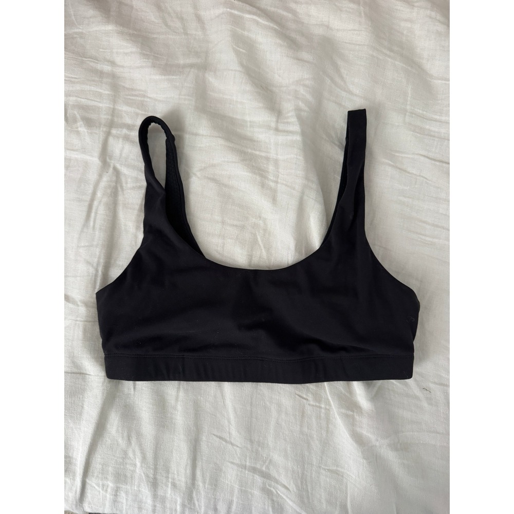 Vuori Black Scoop Neck Sports Bra VW158 Womens Size Medium